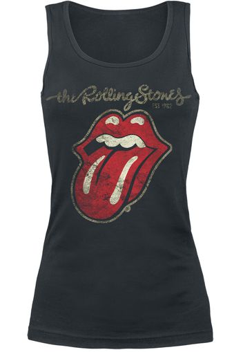 The Rolling Stones - Plastered Tongue - Top - Donna - nero