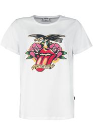 The Rolling Stones - Tattoo You Tongue - T-Shirt - Donna - bianco