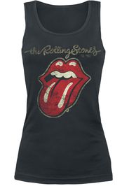 The Rolling Stones - Plastered Tongue - Top - Donna - nero