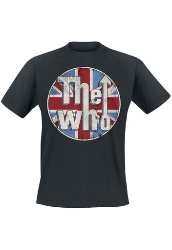 The Who - Distressed Union Jack - T-Shirt - Uomo - nero