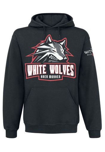 The Witcher - White Wolves - Felpa con cappuccio - Uomo - nero