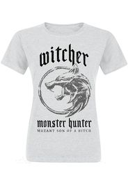 The Witcher - Monster Hunter - T-Shirt - Donna - grigio melange