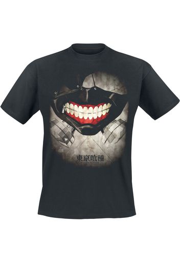 Tokyo Ghoul - Masking Smiles - T-Shirt - Uomo - nero