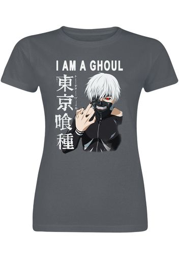 Tokyo Ghoul - I Am Ghoul - T-Shirt - Donna - grigio