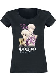 Tokyo Ghoul - Floral - T-Shirt - Donna - nero