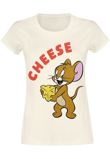 Tom And Jerry - Cheese - T-Shirt - Donna - beige