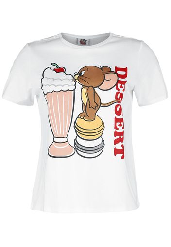 Tom And Jerry - Tom And Jerry - Dessert - T-Shirt - Donna - bianco