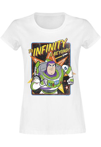 Toy Story - Buzz To Infinity - T-Shirt - Donna - bianco