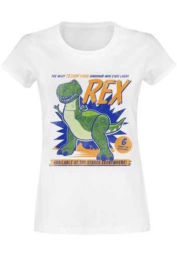 Toy Story - Rex - T-Shirt - Donna - bianco