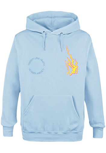 Twenty One Pilots - Fire - Felpa con cappuccio - Uomo - azzurro