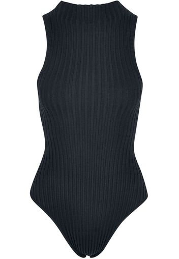 Urban Classics - Ladies’ rib knit sleeveless top - Body - Donna - nero