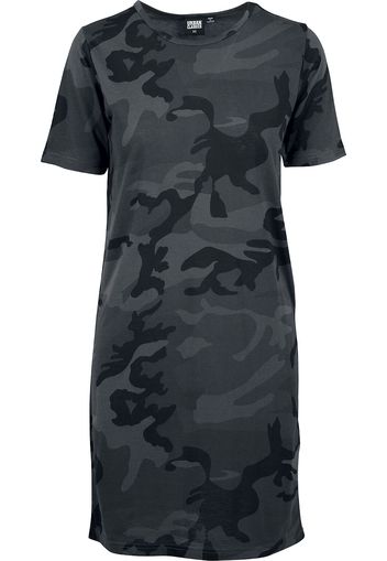 Urban Classics - Ladies Camo Tee Dress - Abito media lunghezza - Donna - mimetico scuro