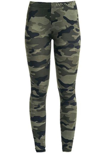 Urban Classics - Ladies Camo Leggings - Leggings - Donna - mimetico bosco