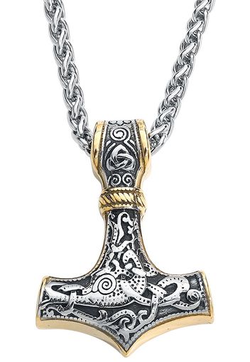 URBANTIMBER - Thors Hammer - Collana - Uomo - colore argento