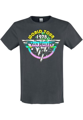 Van Halen - Amplified Collection - World Tour 78 - T-Shirt - Uomo - carbone