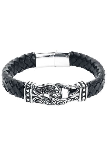 Viking -  - Bracciale in pelle - Uomo - nero