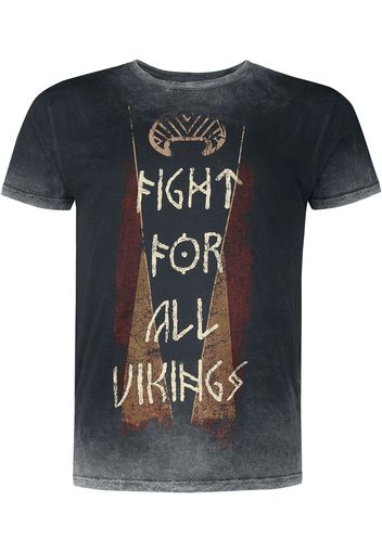 Vikings - Vikings - Valhalla Fight - T-Shirt - Uomo - multicolore