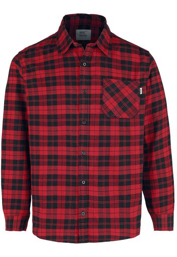 Vintage Industries - Riley Flannel Shirt - Camicia in flanella - Uomo - rosso