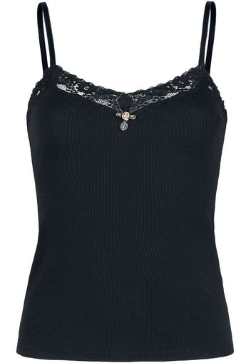 Vive Maria - Lilly Rib Top - Top - Donna - nero