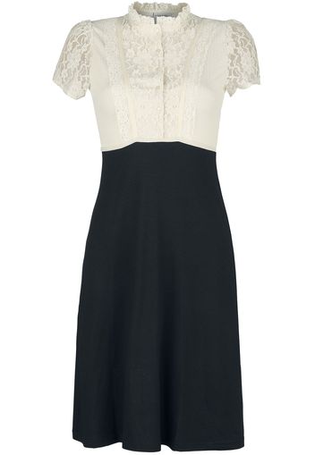 Vive Maria - Cappucine Lace Dress - Abito media lunghezza - Donna - crema nero