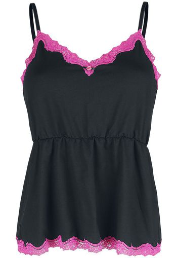 Vive Maria - Lovely Dream Top - Top - Donna - nero rosa