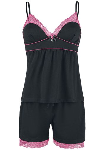 Vive Maria - Sugar Girl Short Pyjamas - Pigiama - Donna - nero rosa