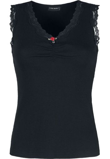 Vive Maria - Lilly Classic Rib Top - Top - Donna - nero