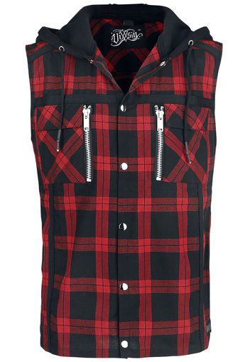 Vixxsin - Eetu Shirt - Camicia a maniche corte - Uomo - nero rosso