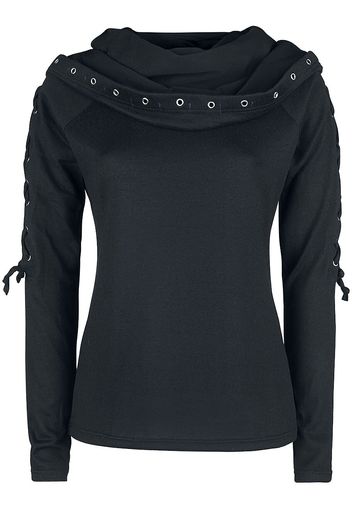 Vixxsin - Circle Hood - Maglione - Donna - nero