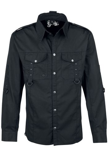 Vixxsin - Torn Shirt - Maniche lunghe - Uomo - nero