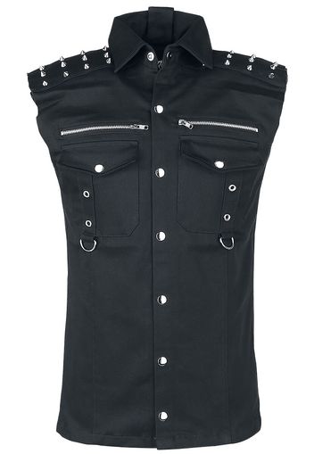 Vixxsin - Ronnie - Camicia a maniche corte - Uomo - nero