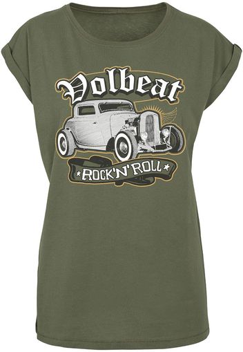 Volbeat - Rock'N'Roll - T-Shirt - Donna - verde oliva