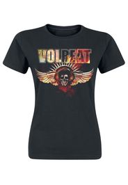Volbeat - Burning Skullwing - T-Shirt - Donna - nero