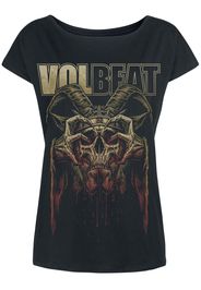 Volbeat - Bleeding Crown Skull - T-Shirt - Donna - nero