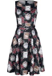Voodoo Vixen - Framed Kitties Sleeveless Flare Dress - Abito media lunghezza - Donna - multicolore