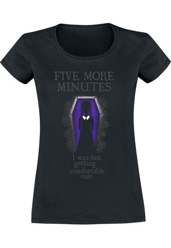 Wednesday - Five More Minutes - T-Shirt - Donna - nero