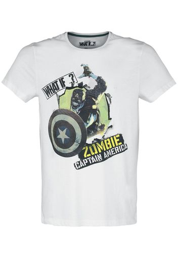 What If...? - Zombie Captain America - T-Shirt - Uomo - bianco