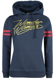 Wonder Woman - Logo - Felpa con cappuccio - Donna - blu