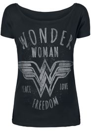 Wonder Woman - Freedom - T-Shirt - Donna - nero