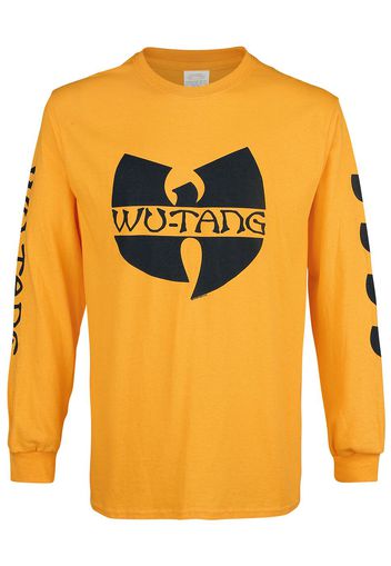 Wu-Tang Clan - Black Logo - Maglia Maniche Lunghe - Uomo - giallo