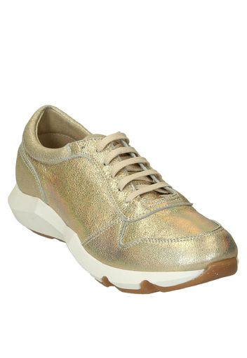 Sneakers artigianali da donna in pelle oro glitter ER01 PELLE GLITTER ORO