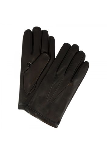 Guanti classici da uomo fatti a mano in nappa nera tessuto interno A1 GLOVES MEN BLACK