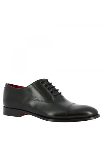 Scarpe francesine eleganti da uomo in pelle di vitello nera realizzate a mano 9450E20 TOM MONTECARLO NERO