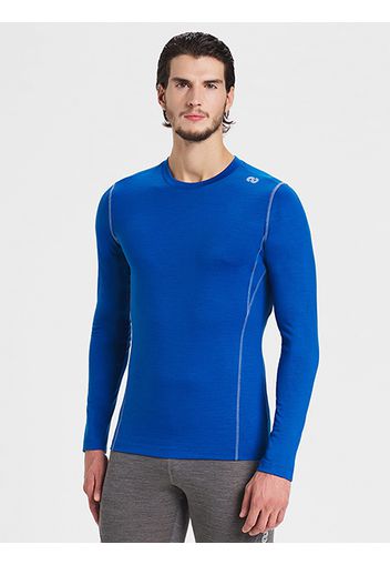 Rewoolution, Explorer - T-Shirt In Merino Jersey 190 Gr Per Uomo In Colore Blu