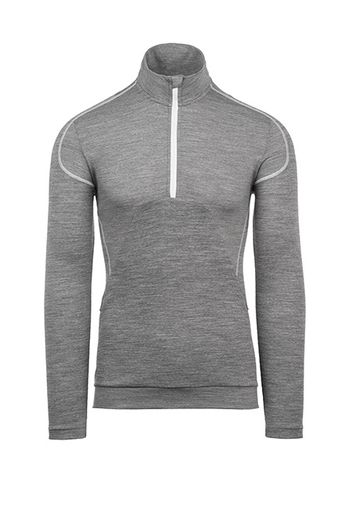 Rewoolution, M'S Half Zip Ls - Felpa 190 Gr Per Uomo In Colore Grigio