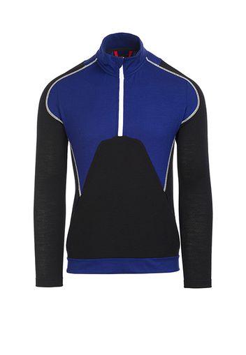 Rewoolution, M'S Half Zip Ls - Felpa 190 Gr Per Uomo In Colore Blu