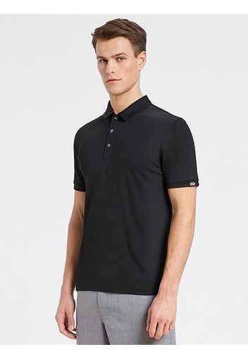 Rewoolution, Flip - Polo In Merino Jersey 190 Gr Per Uomo In Colore Nero