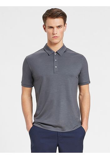 Rewoolution, Flip - Polo In Merino Jersey 190 Gr Per Uomo In Colore Grigio