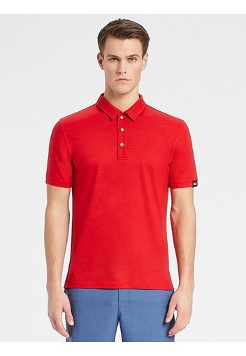 Rewoolution, Flip - Polo In Merino Jersey 190 Gr Per Uomo In Colore Rosso