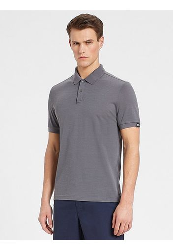 Rewoolution, Oro - Polo In Merino Piquet 210 Gr Per Uomo In Colore Grigio